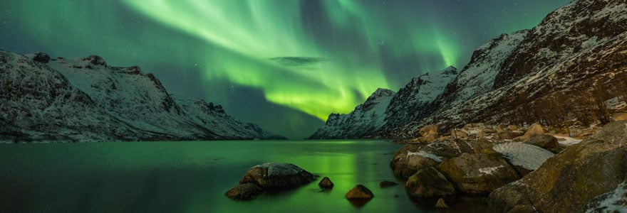 Les aurores boréales en Norvège